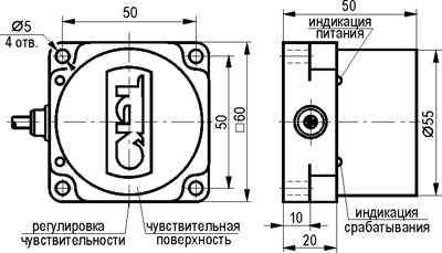 Габариты ISN I81P5-31P-R35-LZ